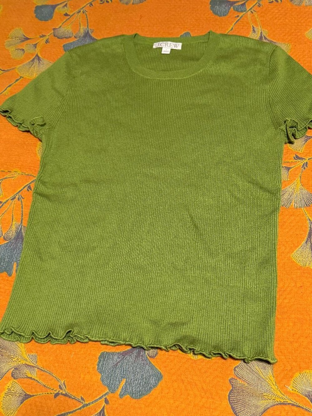 J Crew Moss Crew Neck Size L